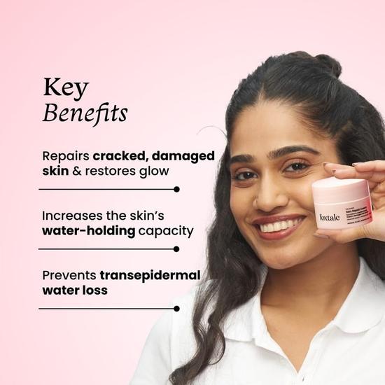 Foxtale Intense Hydrating Winter Moisturising Cream | Olive Leaf Extract, Provitamin B5 and Niacinamide | Repairs Skin Barrier | All Skin Type | 50 G