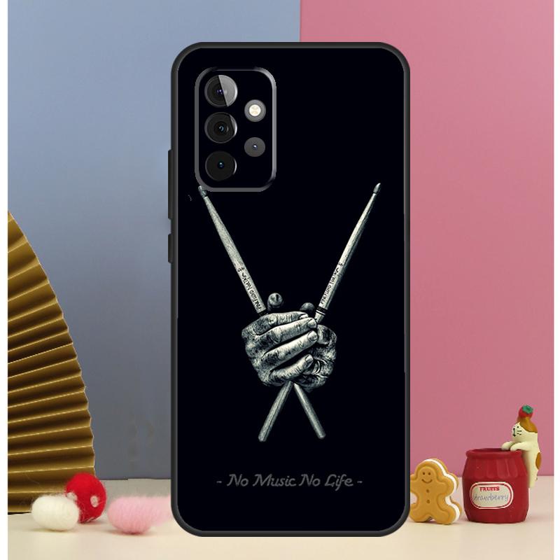 Musical Instrument Drum Case For Samsung Galaxy A54 A34 A24 A14 A51 A71 A12 A32 A52 A72 A13 A33 A53 A25 A15 Cover