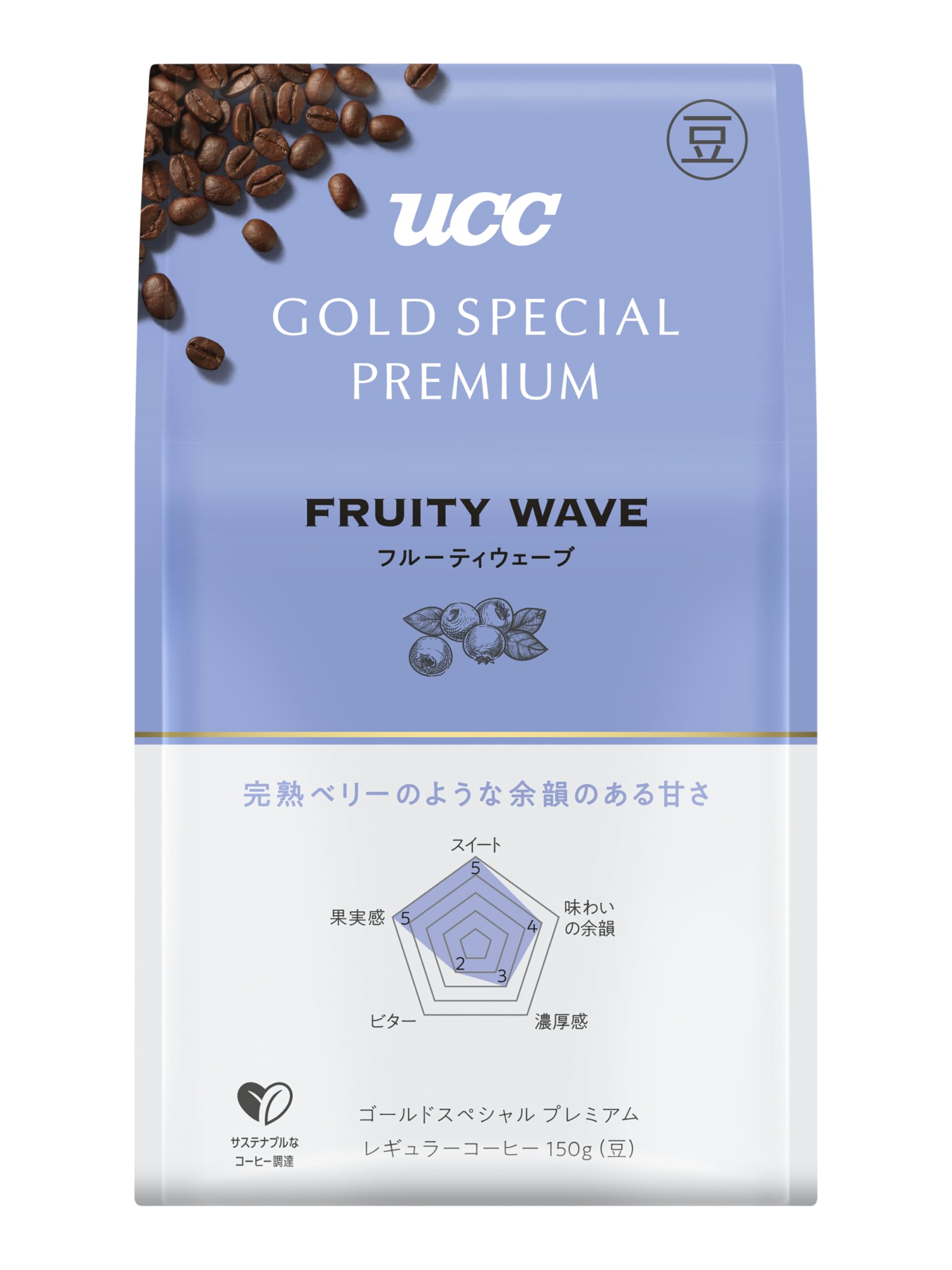 

UCC GOLD SPECIAL PREMIUM UCC Жареные бобы Fruity Wave 150 г Обычный кофе (Фасоль)
