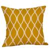 Mustard Pillow Case Yellow Geometric Fall  Cushion Cover  Decorative
