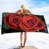 Beach Towel Rose Lightweight Terry Fabric Quick Dry Sandless Travel Absorbent Oversized Towel for Pool Swimming Bath Camping
