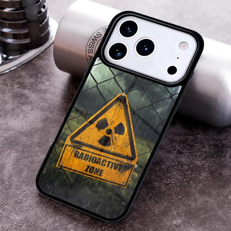 Radioactive warning sign Phone Case for iPhone 17 16 15 Pro Max Air 14 13 12 11 Plus Shockproof Capa Cover