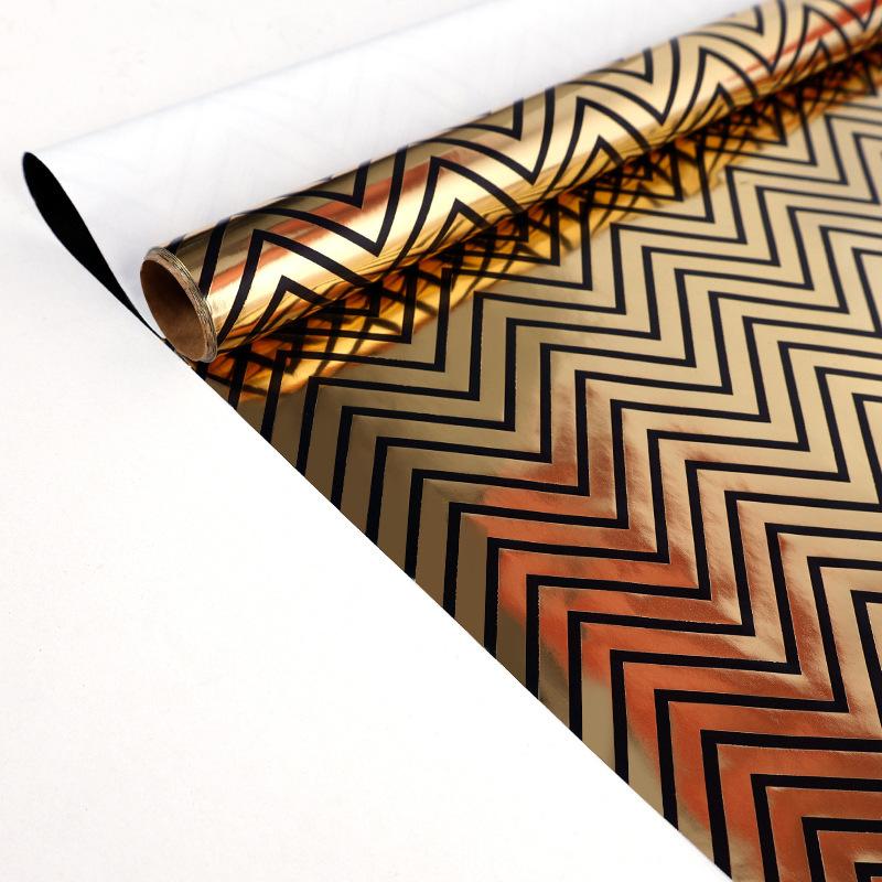 Papel de Regalo Negro Dorado 43x300cm Papel para Envolver Regalos Ramo de Lunares Navidad Día de San Valentín Cumpleaños Regalos Decoraciones Papel