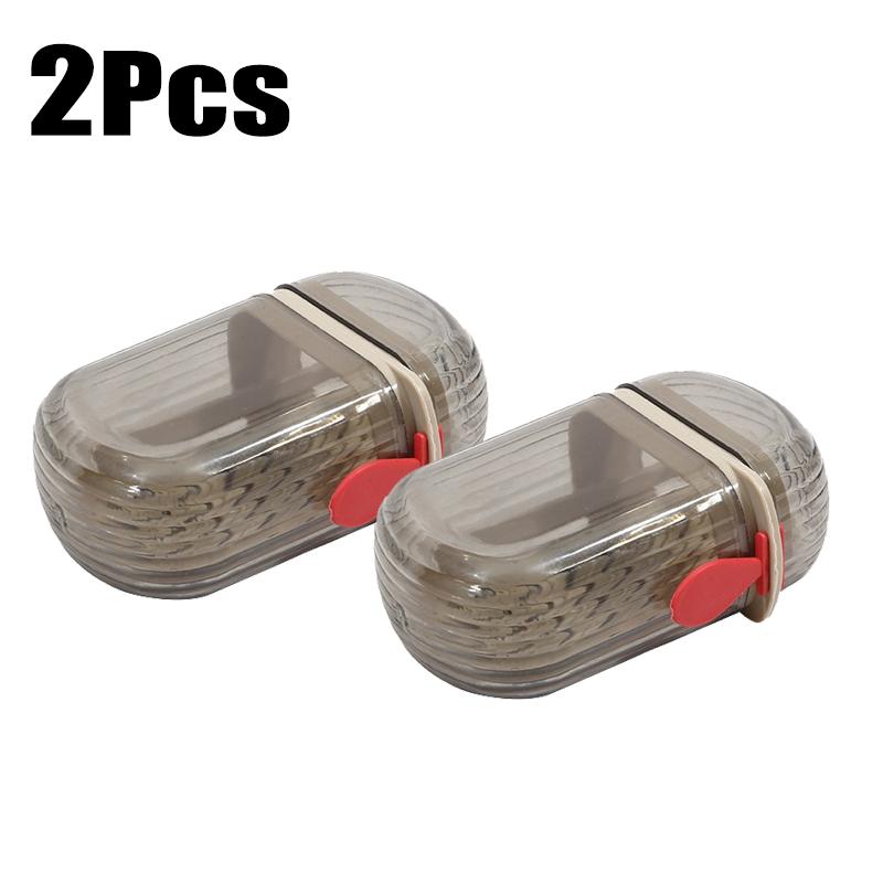 1/2/3Pcs Plastic Soap Dish Travel Box Holder Container With Lid Soap Cases Sealing Organizer Bathroom Home Accessories Durable