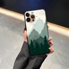 Black Soft Phone Cover Case for iPhone 13 12 11 17 Pro Max 17Air 7 8 XR 15 16 14 Plus XS Max Mountain View Pattern