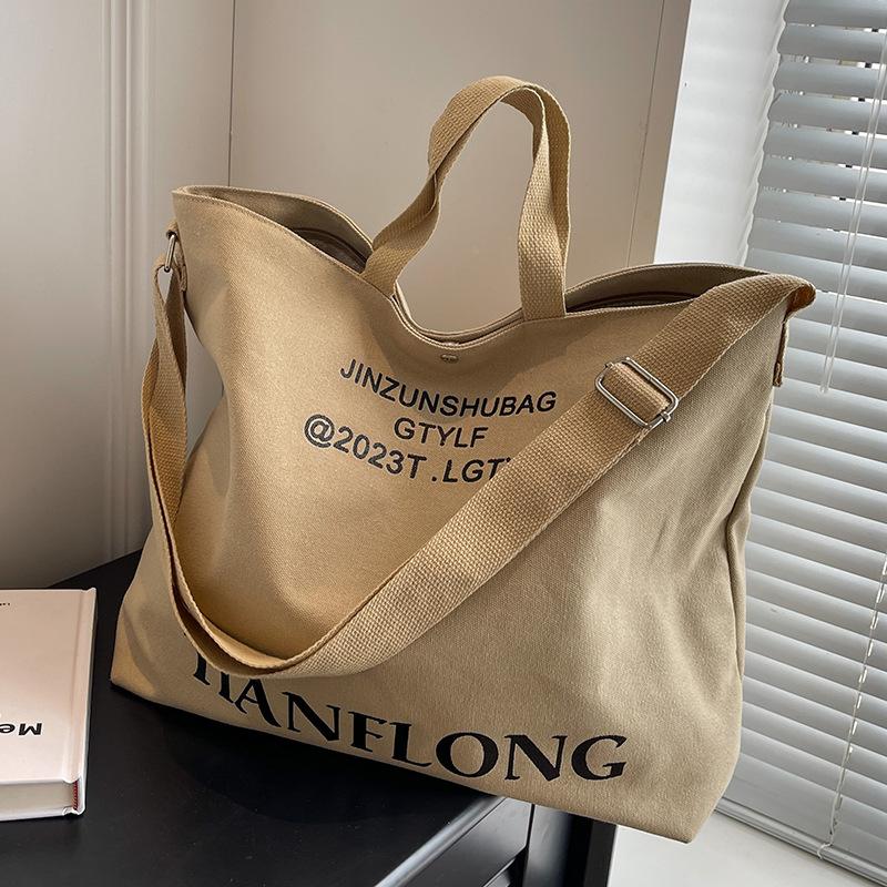 

Сумка большой вместимости женская весенне-летняя универсальная новая текстурированная парусиновая сумка-мессенджер портативная сумка-ведро тоут легкие хаки