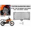 Fit For KTM 390 "ENDURO R (2025 Model) Silver Vector Radiator Grill"