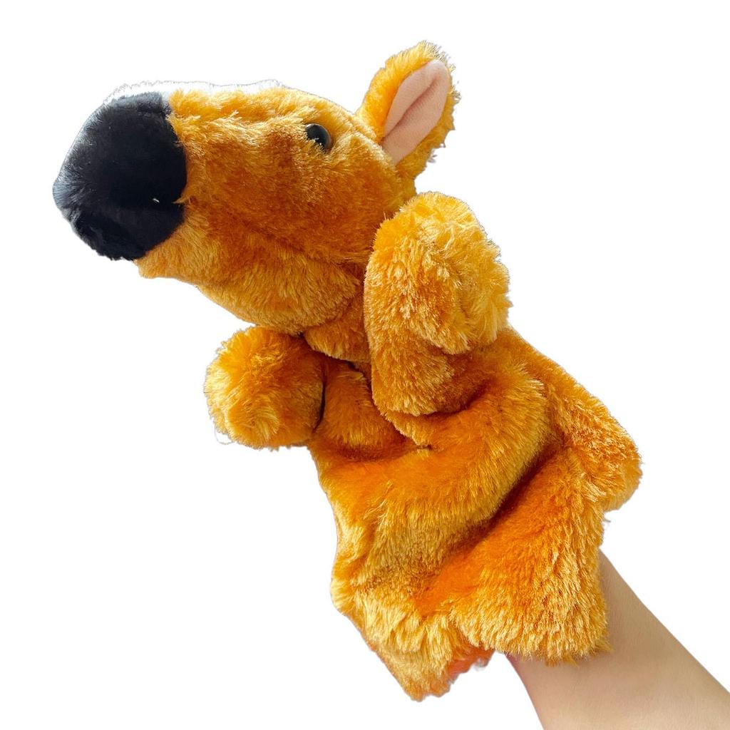 Plush Zodiac Animal Hand Puppet Dog - Parent-Child Toy Glove Set