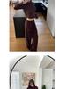 Women's Spicy Girl High Neck Long Sleeve Body-Hugging T-Shirt for Autumn/Winter