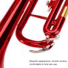 Brass Trumpet Music Wind Instrument with Assistant Tools Set (Red)