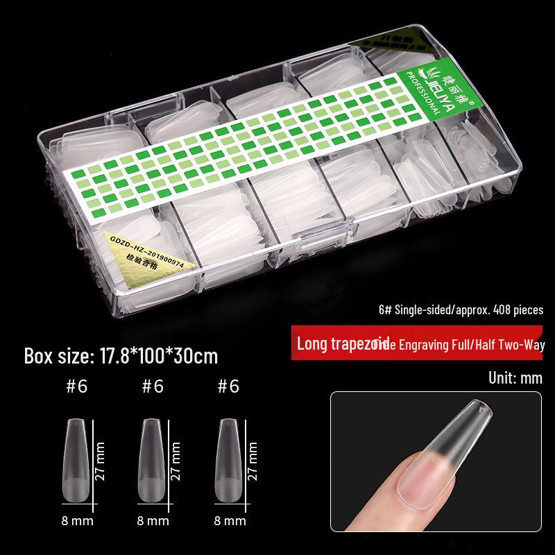 

Frosted Ultra-Thin Traceless Nail Tips: Small Size, Refillable, Half & Full Stick Options, Carvable