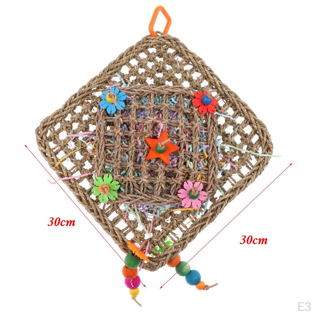 Grass Hanging Toy Parrot Chewing Treat And Chew Random Color