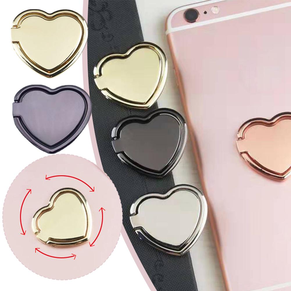 Heart Pattern Mobile Phone Finger Holder Smartphone Stand Holder Universal Phone Accessories For iPhone
