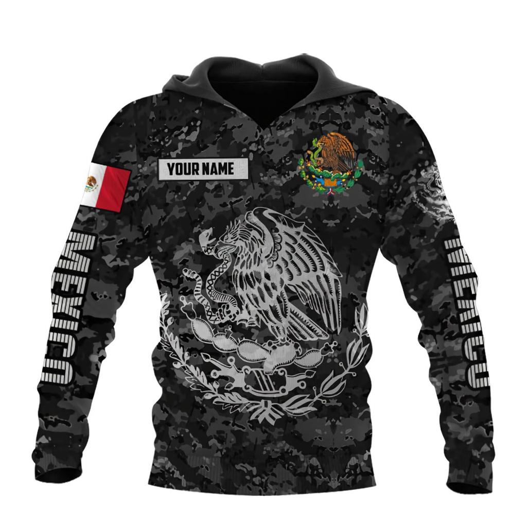 2026 European and American New Men's Sweater Mexican logo3D Digital Printing Hooded Sweater Is Sent On Behalf of Others.