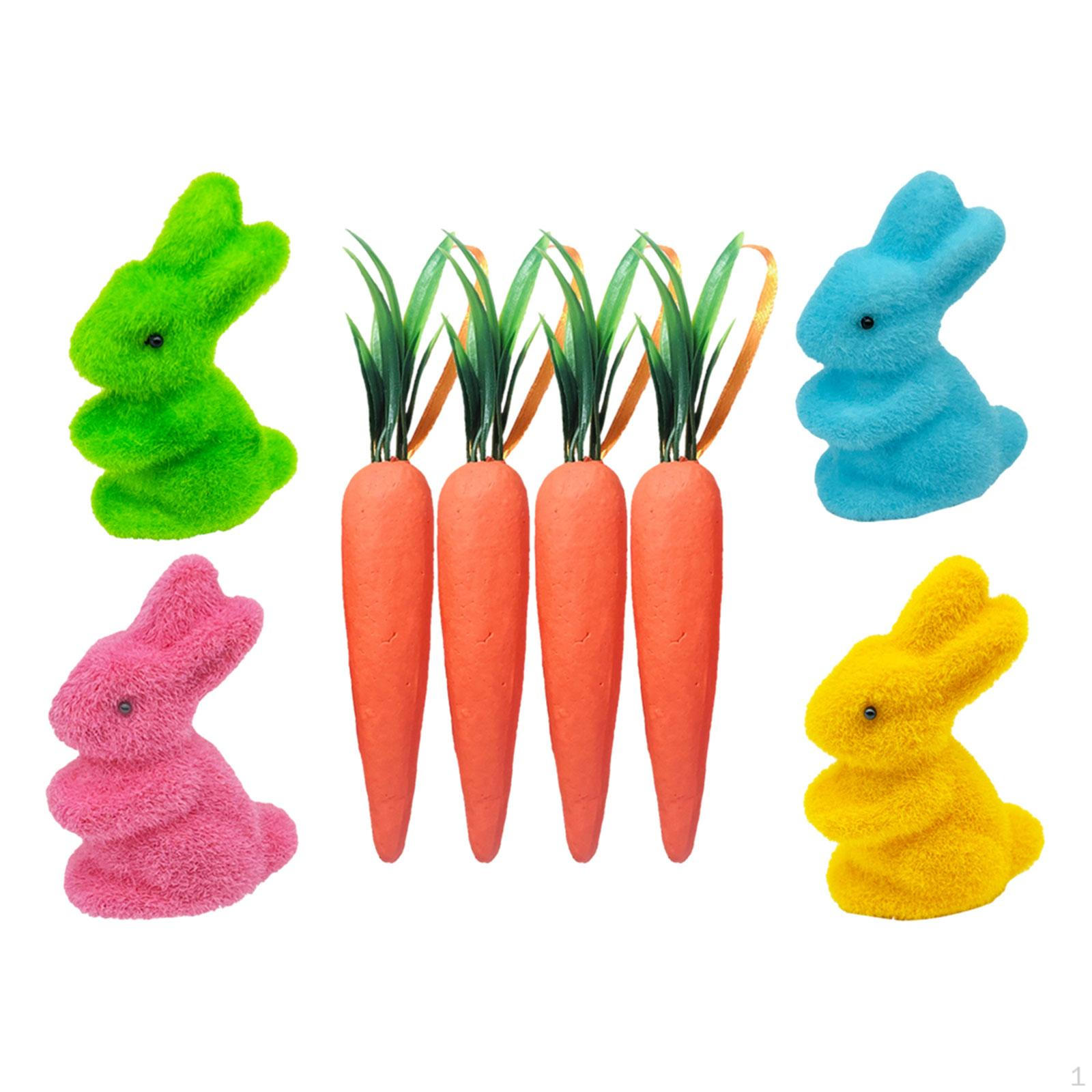 

Пасхальный кролик, морковный орнамент, фигурки, сувениры, кролик, декор, украшения для Style B