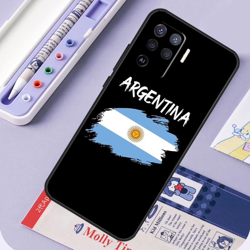 Argentina Flag For Oppo A60 A80 A40 A94 A74 A54 A15 A18 A38 A58 A78 A98 A16 A76 A96 A57 A17 A77 A5 Pro Case