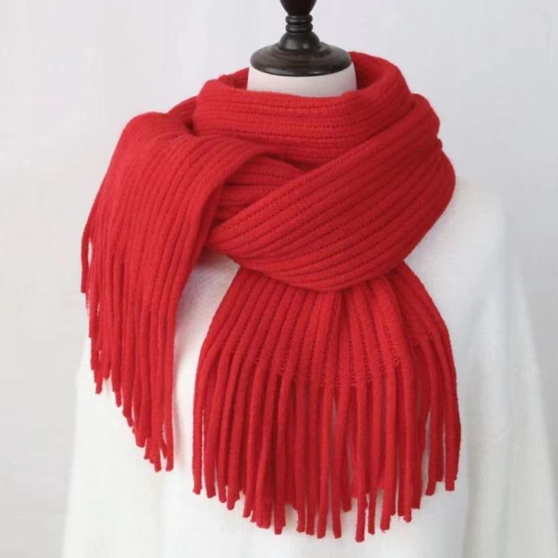 Christmas new series scarf new fashion warm knitted scarf autumn and winter student couple gift shawl
