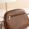 Damen Retro Mini-Schultertasche, Unifarben, Reißverschluss, Polyestergefüttert, Vielseitige Münzbörse, Reisepass-Kartenhalter