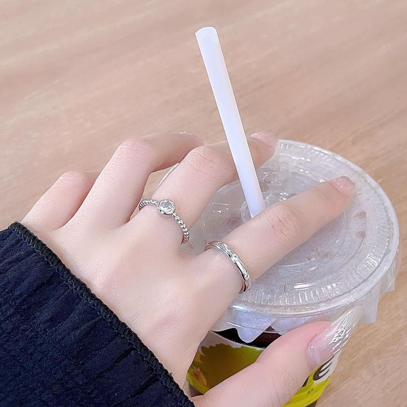 Stacked Wind Ring Women'S Mix And Match Fashion Suit Personalized Zircon Niche Design High-End Ring