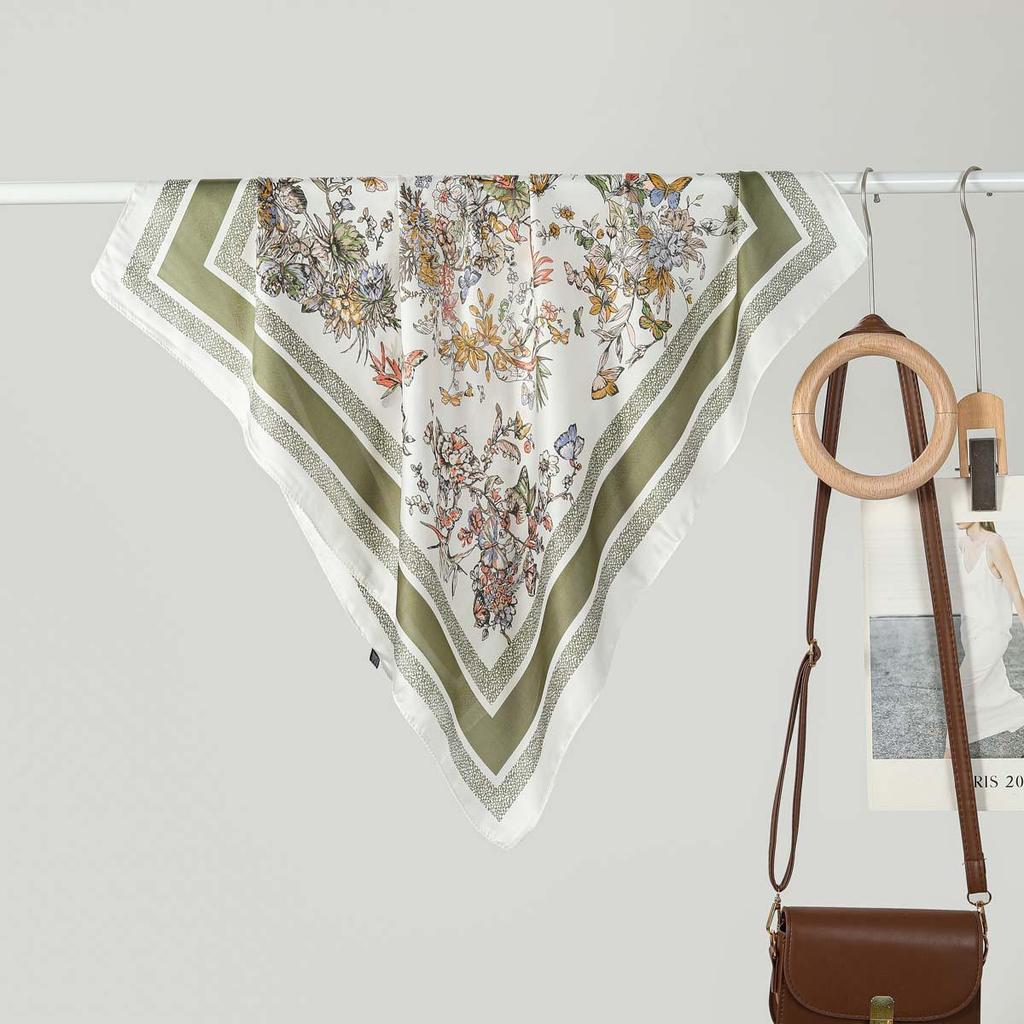 70CM Ladies Fashionable Silk-Feel Small Square Scarf