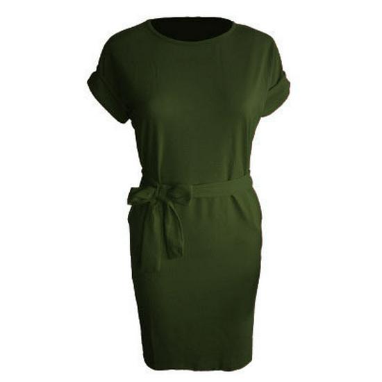 

2025 Cross-Border Women s Short-Sleeve Tie-Up Slim Fit Top L