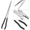16Inch Straight Long Needle Nose Pliers With Builts In Wire Cutter For Precise Work In Auto Repair And Electronics M4YD
