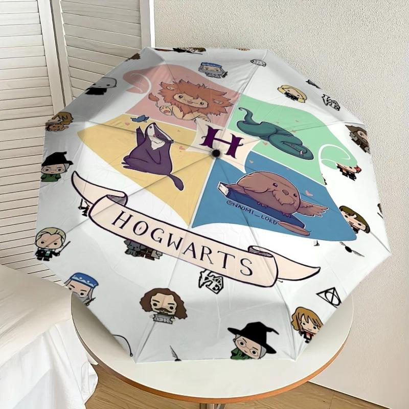 1PC Warner Hogwarts Harry Potter Umbrella-8-Rib Reinforced, Automatic Open, Lightweight-A113