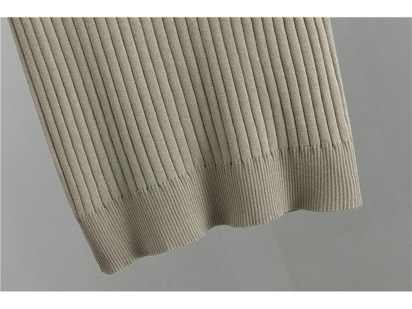 Spring & Autumn Knitted Suit: Sleeveless Vest, Cardigan, and Pants Set.