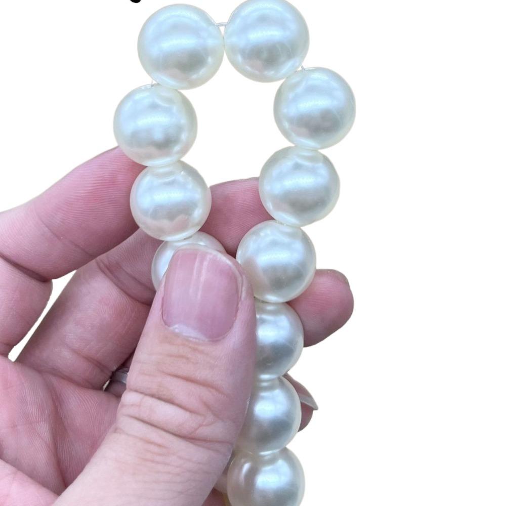 8mm Crossbody Phone Strap Hanging Rope Mobile Phone Lanyard Pearl Chain for Bag  Vinyl Dolls