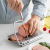 Cheese Slicer Cutter, Stainless Steel Cheese Cutter Board with Blade for Block Cheese, Ham, Cucumber, Carrot Slices