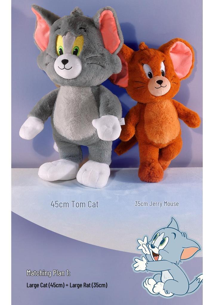 Official Tom and Jerry Cat Plush Doll - Cute Soothing Toy for Boys and Girls