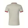 Fashion Men's Summer New Chest Fake Pockets Splicing Colour Blocking Casual Sports Polo Shirt Tops