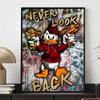 Diamant Painting Donald Duck Street Graffiti Stil Kunstmalerei Niedliches DIY Strass Mosaik Kreuzstich Set, Stickerei Geschenk Heimdekoration