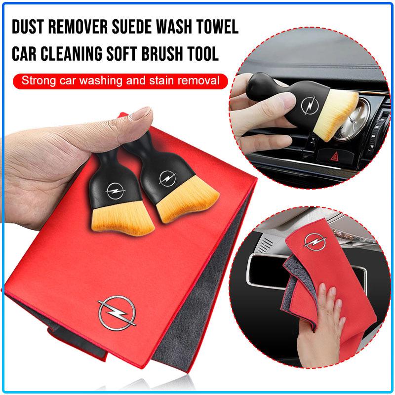 Car Cleaning Soft Brush Car Wash Towel Microfiber Cleaning Rag Cloth For Opel Astra h j k g Insignia Vectra c Corsa c Zafira b etc