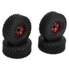 4PCS RC Car Wheel Tires Aluminum Alloy Rubber RC Negative Offset Wheels for 1Celsius18 1Celsius24 RC Crawler