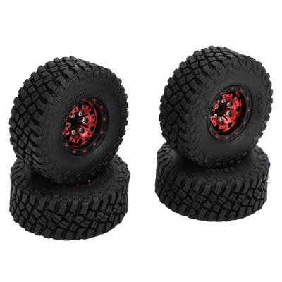 4PCS RC Car Wheel Tires Aluminum Alloy Rubber RC Negative Offset Wheels for 1Celsius18 1Celsius24 RC Crawler