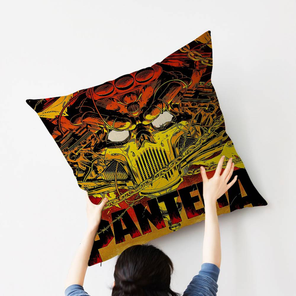 P-Pantera Band Pillow Cushion Cover Pillowcase Living Room Sofa Home Decor Customized