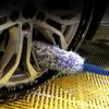 SEAMETAL Autolavaggio Super Spazzola Peluche Premium Spazzola per Cerchi Manico Antiscivolo Facile da Pulire Raggi Cerchione Interno Ruota Accessori Auto