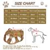 Tactical Dog Harness for Large Pet Harness No-Pull Service Vest Adjustable Military Dog Vest for Training Hunting Walking