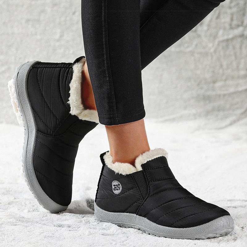 Men Boots Classics Waterproof Snow Boots For Winter Shoes Men's Black Fur Boots Ankle Winter Footwear Casual Botas Para Hombre