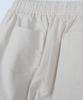 Jikeulib Linen-Like Elastic Waist One Pintuck Wide Pants 2 Colors
