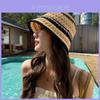 Summer Womens Striped Knitted Breathable Sun Hat For Fashion Sun Protection