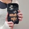 Plush Street Style Cartoon Eye Fashion Soft Phone Case for iPhone 17 Pro Max 16 15 14 13 Pro Cute Girly Fuzzy Protective Cover