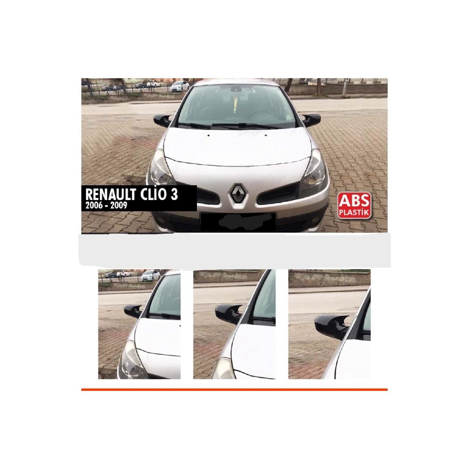 

Для Renault Clio Mk3 Batman Bat Зеркальный чехол Piano Black/2006-2009