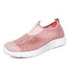 Shoes Women's Walking Shoes Lightweight Mesh Hollow Breathable Women's Shallow Mouth Casual Mother Shoes Single Mesh Shoes Summer