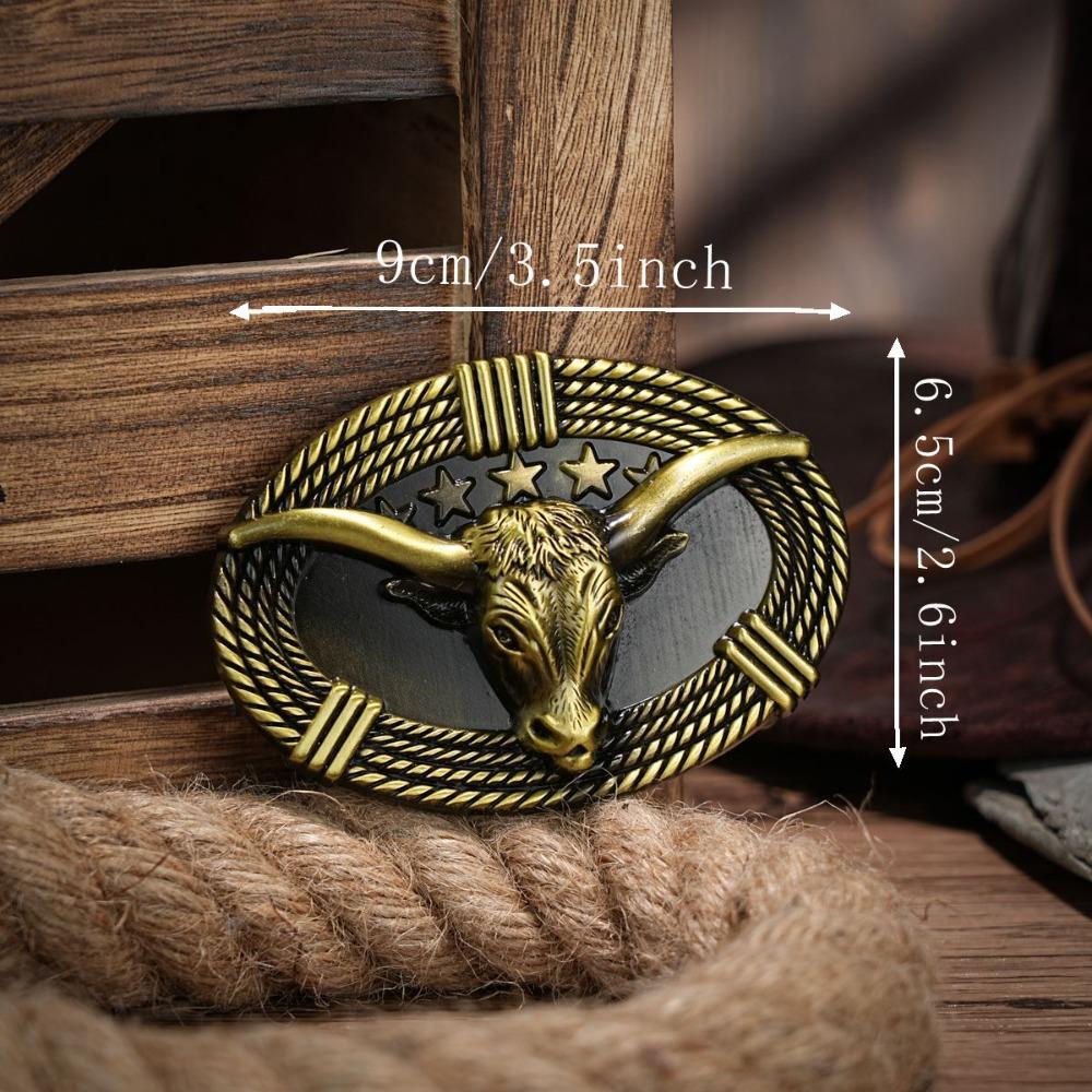 1PC Punk Wind Pressure Flower Alloy American Retro Belt Buckle Personalized Trend Western Cowboy Belt Buckle for Men and Women