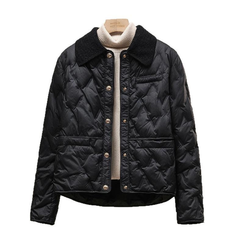 Simple, fashionable and light down jacket women's short style, winter new casual temperament jacket