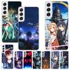 Sword Art Online Anime Print Weiche Hülle für Samsung Galaxy S25 S24 S23 S22 Ultra S21 Plus S20 FE Handyhülle S10 + Musterabdeckung