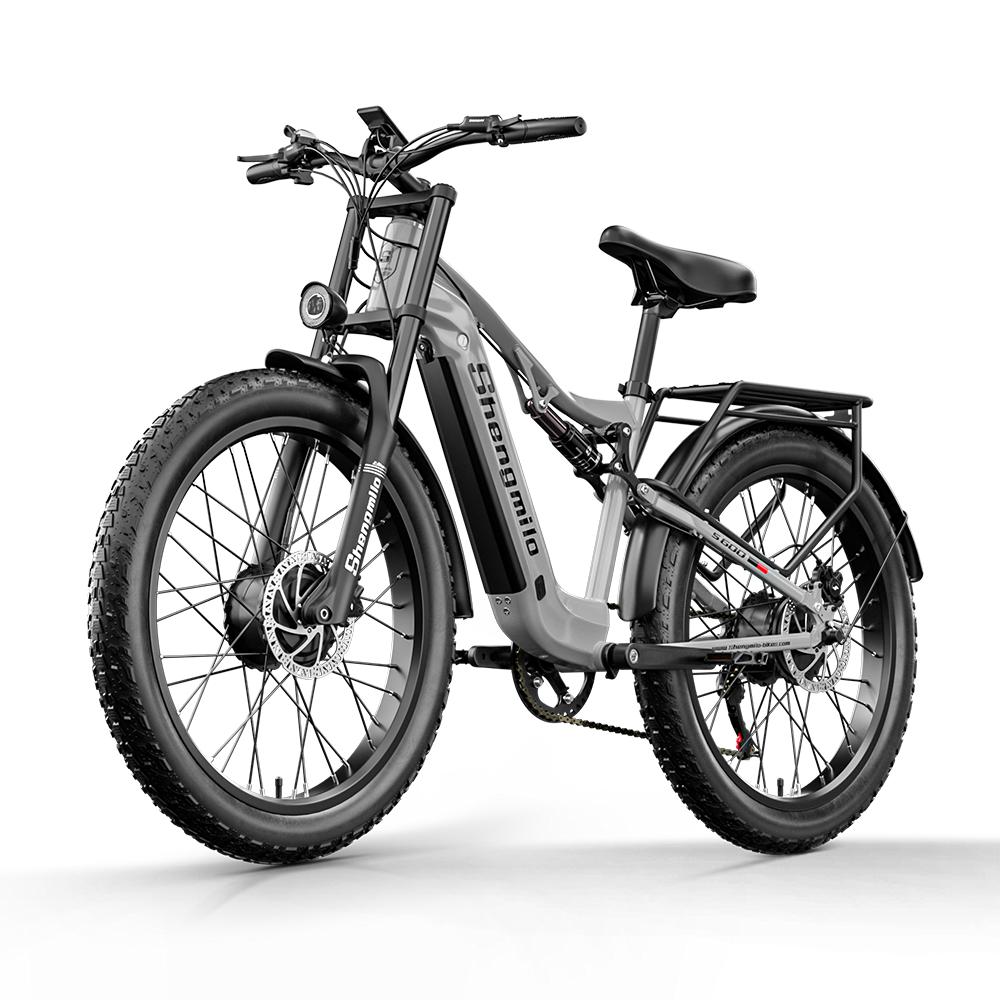 Shengmilo S600 Electric Bicycle 2000W Dual Motor 48V17.5AH Electric Bike 26 Inch Fat Tires E-Bike For Adult Mountain Ebike