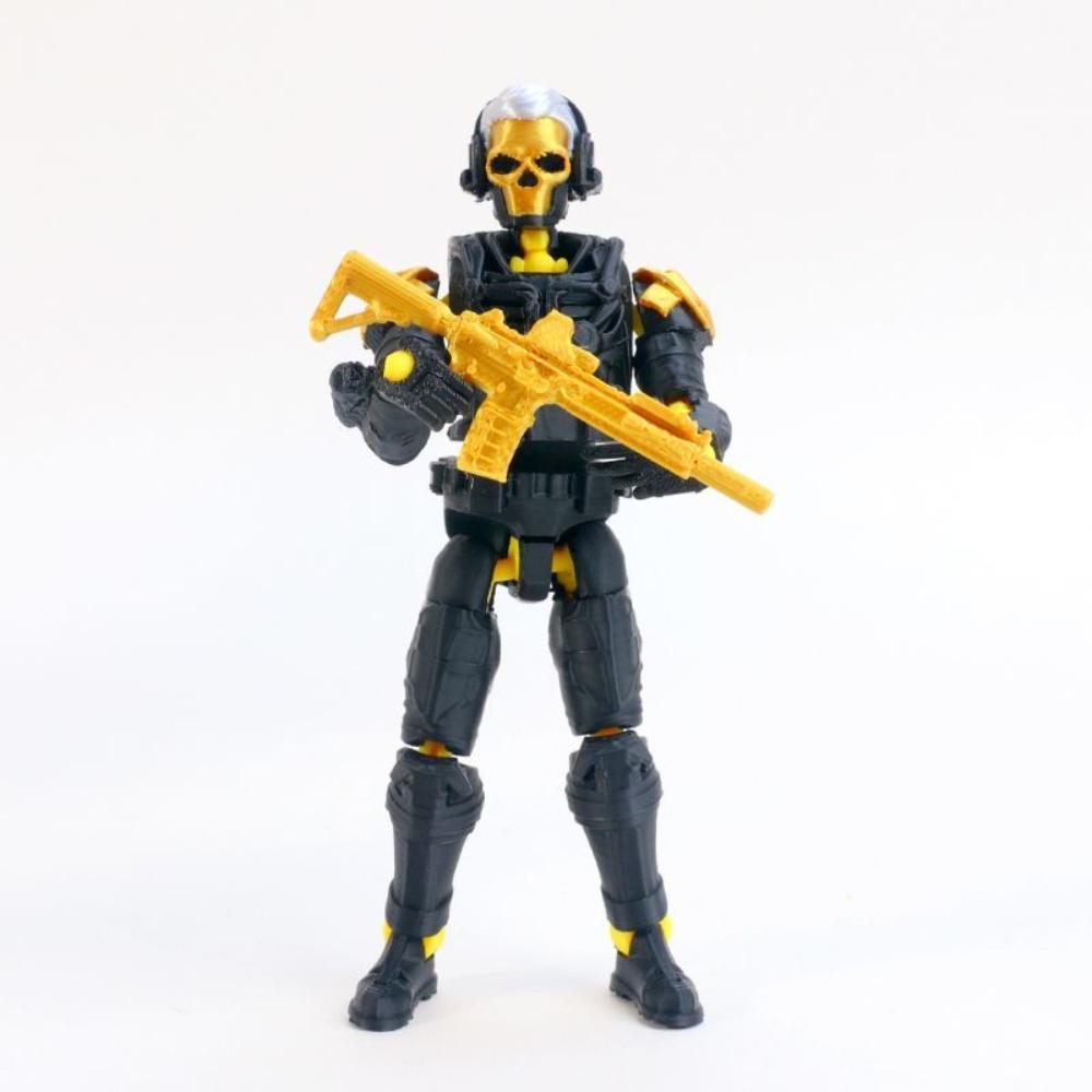 1pcs Dummy Action Figures Set 3D Printed Multi-jointed Movable Special Soldier Robot Model DIY Assembly Desktop Decor